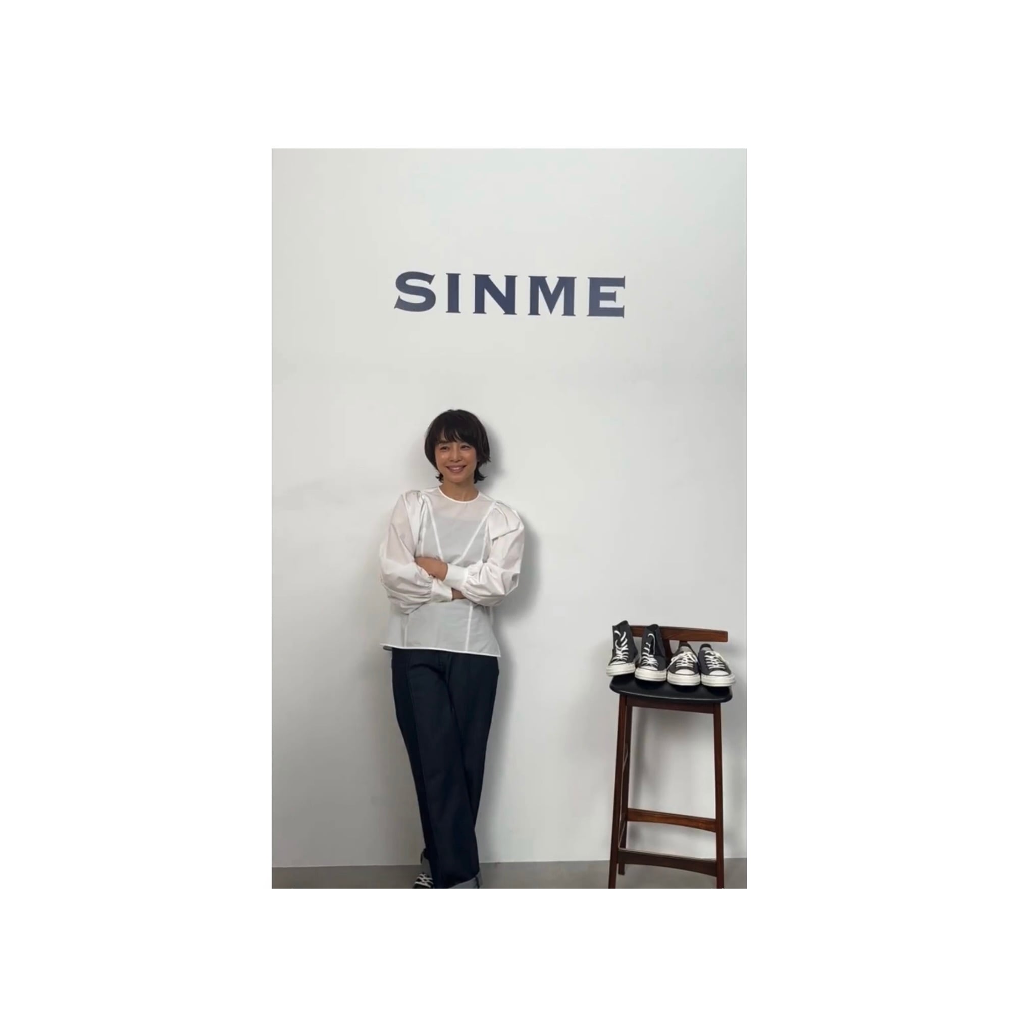 SINME ボリュームシャツⅡ ホワイト | 1F Store
