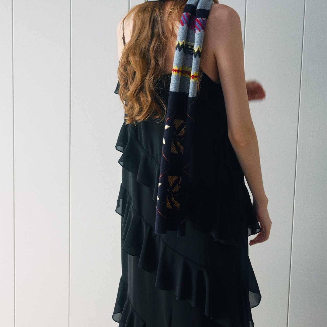 Frill Sleeveless Camisole Dress T4104