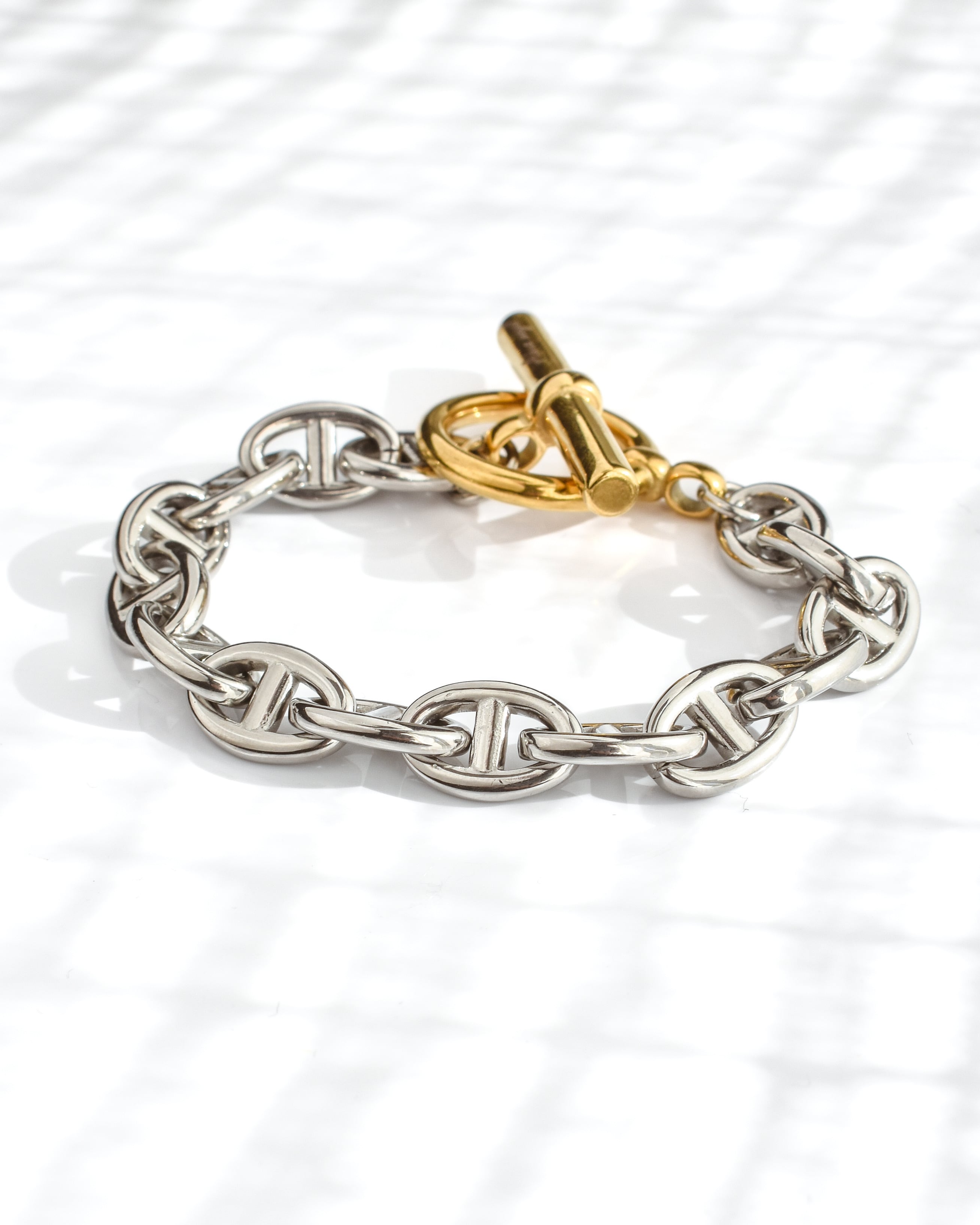 anchor chain bracelet gold & silver B03 | AKUA