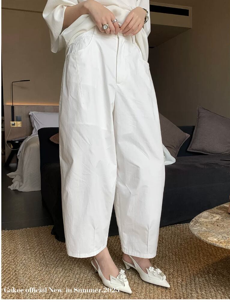 リラックスワイドストレートパンツ