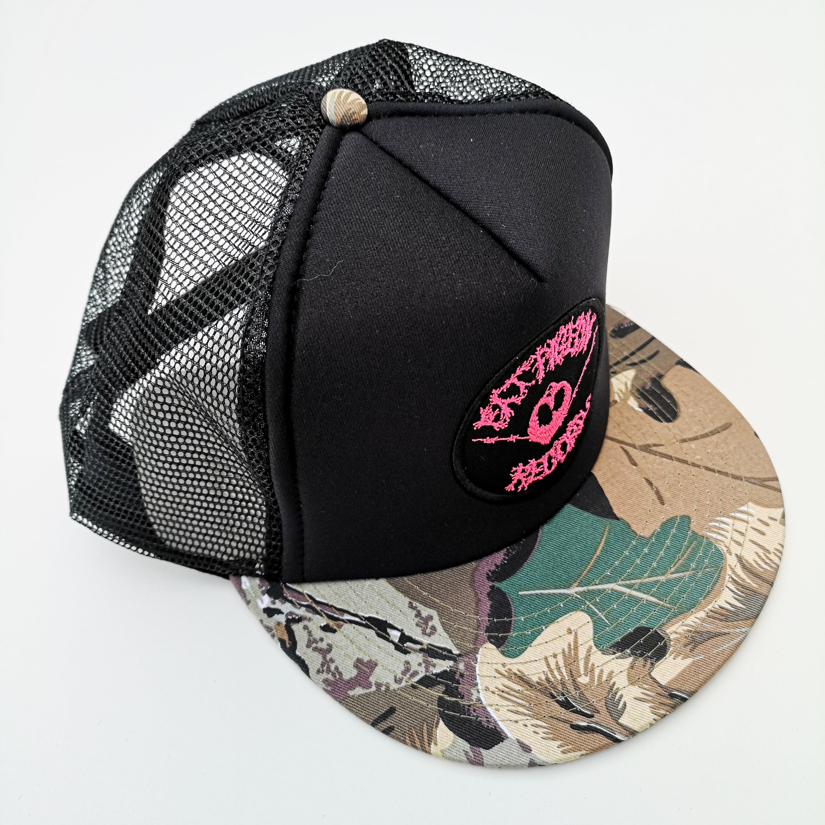 FAT PIGEON RECORDS CAMO MESH CAP