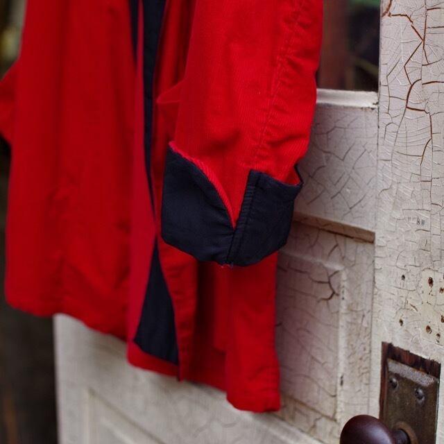 1940s~ Red Corduroy Smoking Jacket / USA ヴィンテージ コーデュロイ