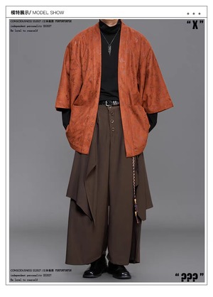 RFDRFD 26AW アシンメトリー ドレープワイドパンツ