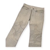 00s Y2K NICOLE CLUB FOR MEN ニコル クラブ フォーメン デザイン ホワイトデニム パンツ サイズ 46 /オールド