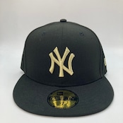 NEW ERA 59FIFTY/5950 ヤンキース ブラック メタリックゴールド