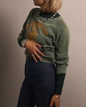 1960's Unknown / Rib Long Tee - Green