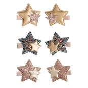 Sparkle layered star mini clips_112100 99