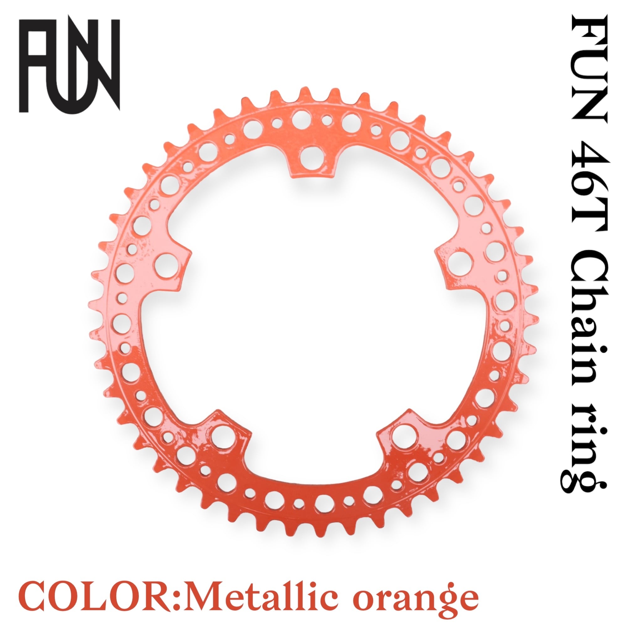 FSA ピスト チェーンリング 46T FSA ピスト チェーンリング 46T 各色1本限定入荷】FUN 46T PCD130