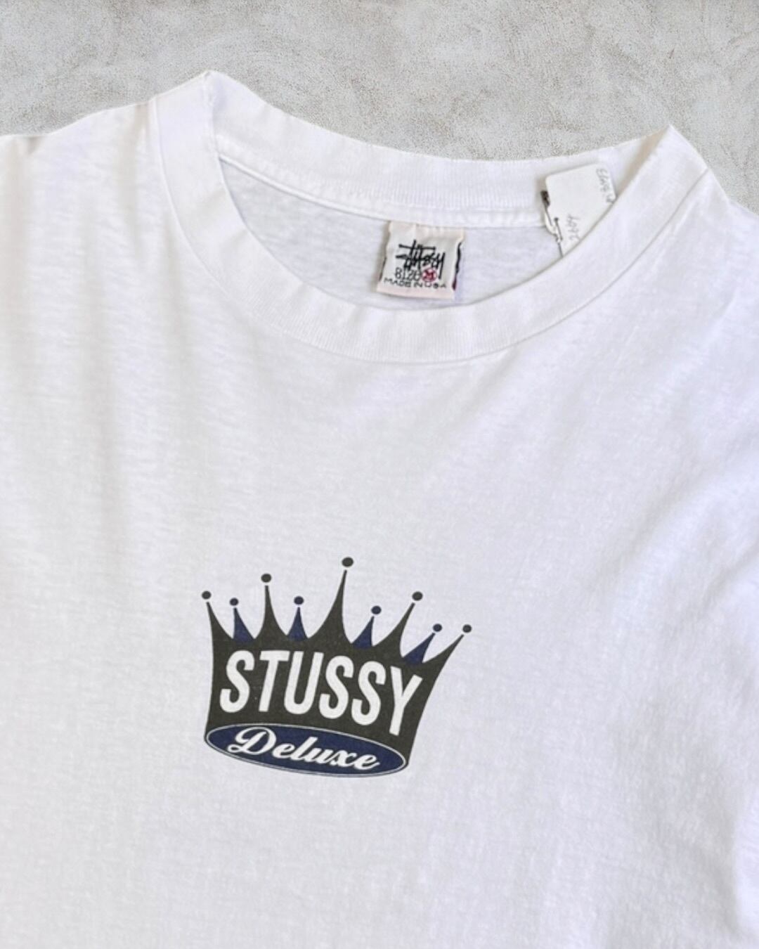 90's old stussy King Size Design Tee “白タグ” 【高円寺本店】 | curb