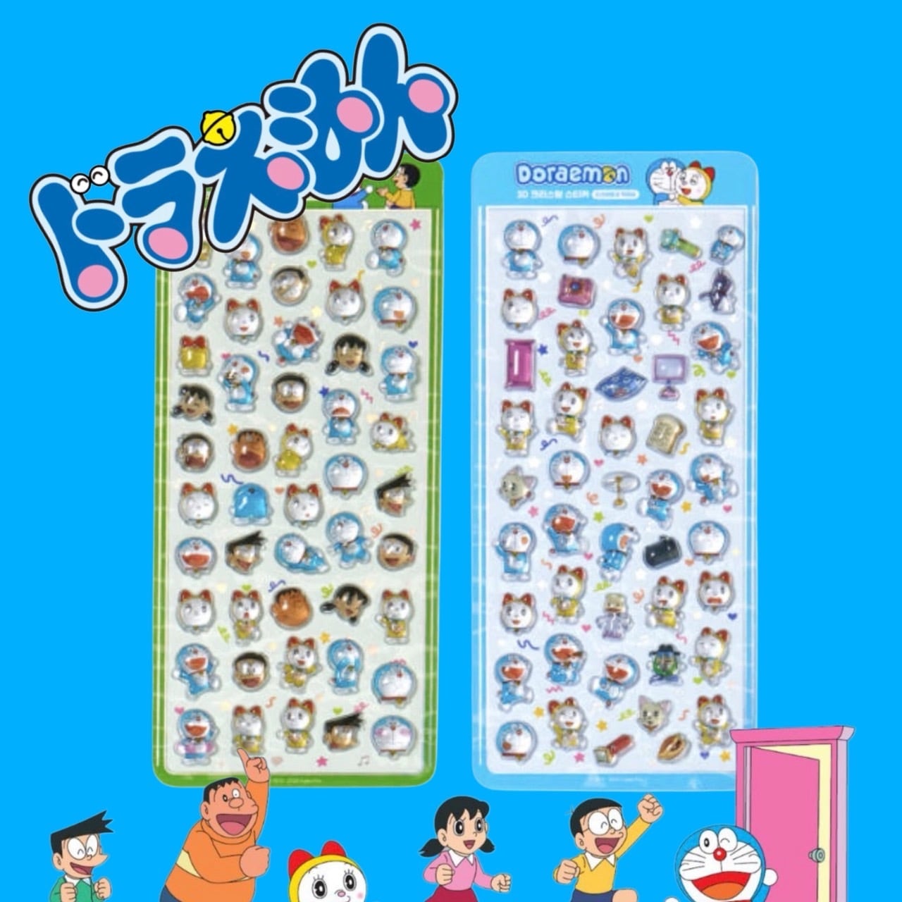 韓国限定】3Dクリスタルステッカー ドラえもん | シールステーション