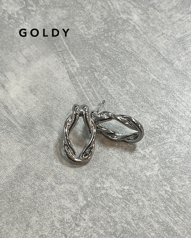 GOLDY/ゴールディ/ツイストリングピアス/アクセサリー/1231012【追跡可能メール便180円】