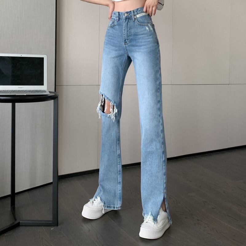 ジーンズ ルーズパンツ スプリングハイウェストウェストスリム 春物 YY-ファッション71763002237