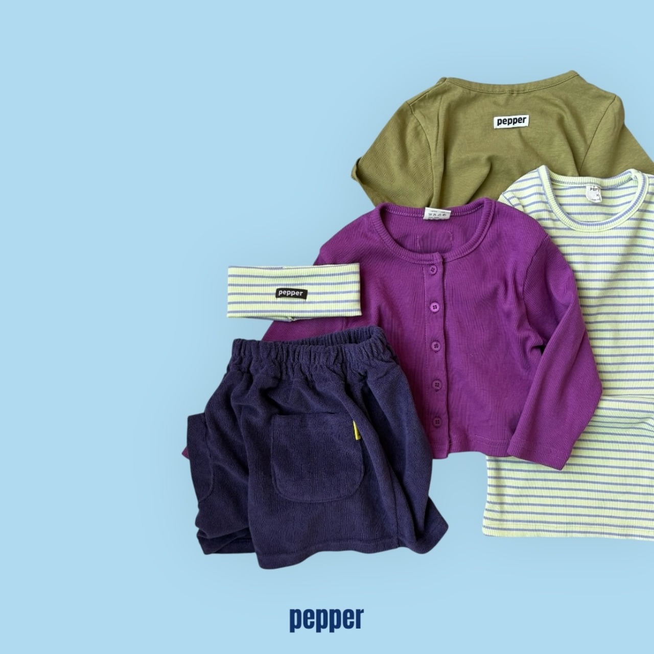 【取寄/韓国直送】PEPPER  26/SM ピピボーダーワンピース