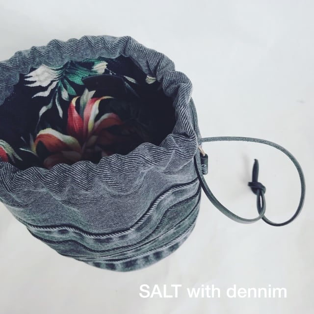 BlackDenim SALTY巾着2way No.2574