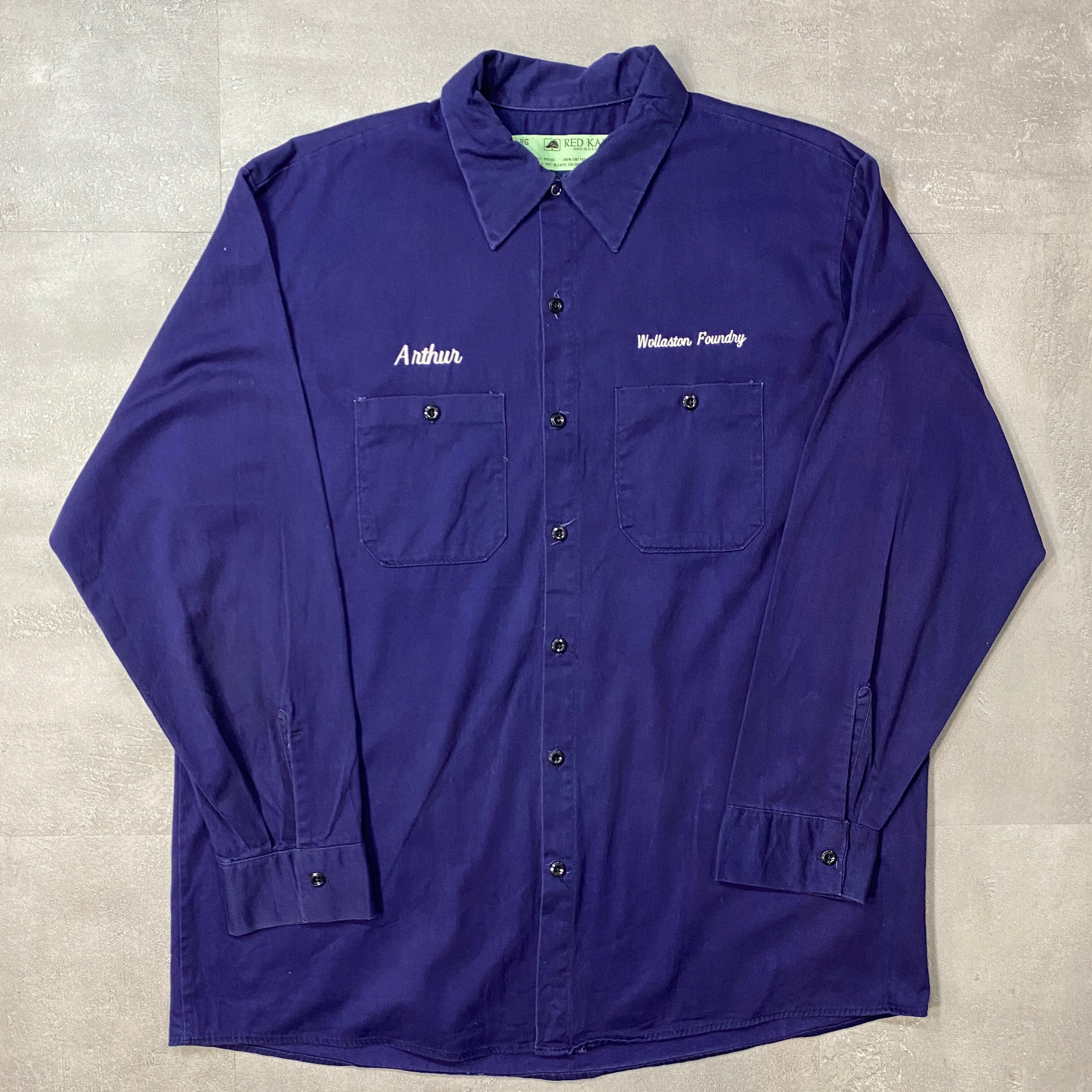 《XL》 REDKAP レッドキャップ ワークシャツ USA製 no.4133