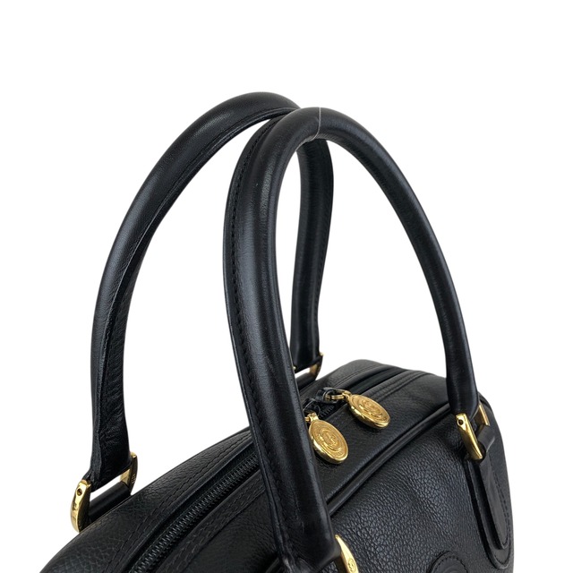 GUCCI グッチ ハンドバッグ ブラック GG 型押し レザー ミニボストン vintage ヴィンテージ オールド anpyxi