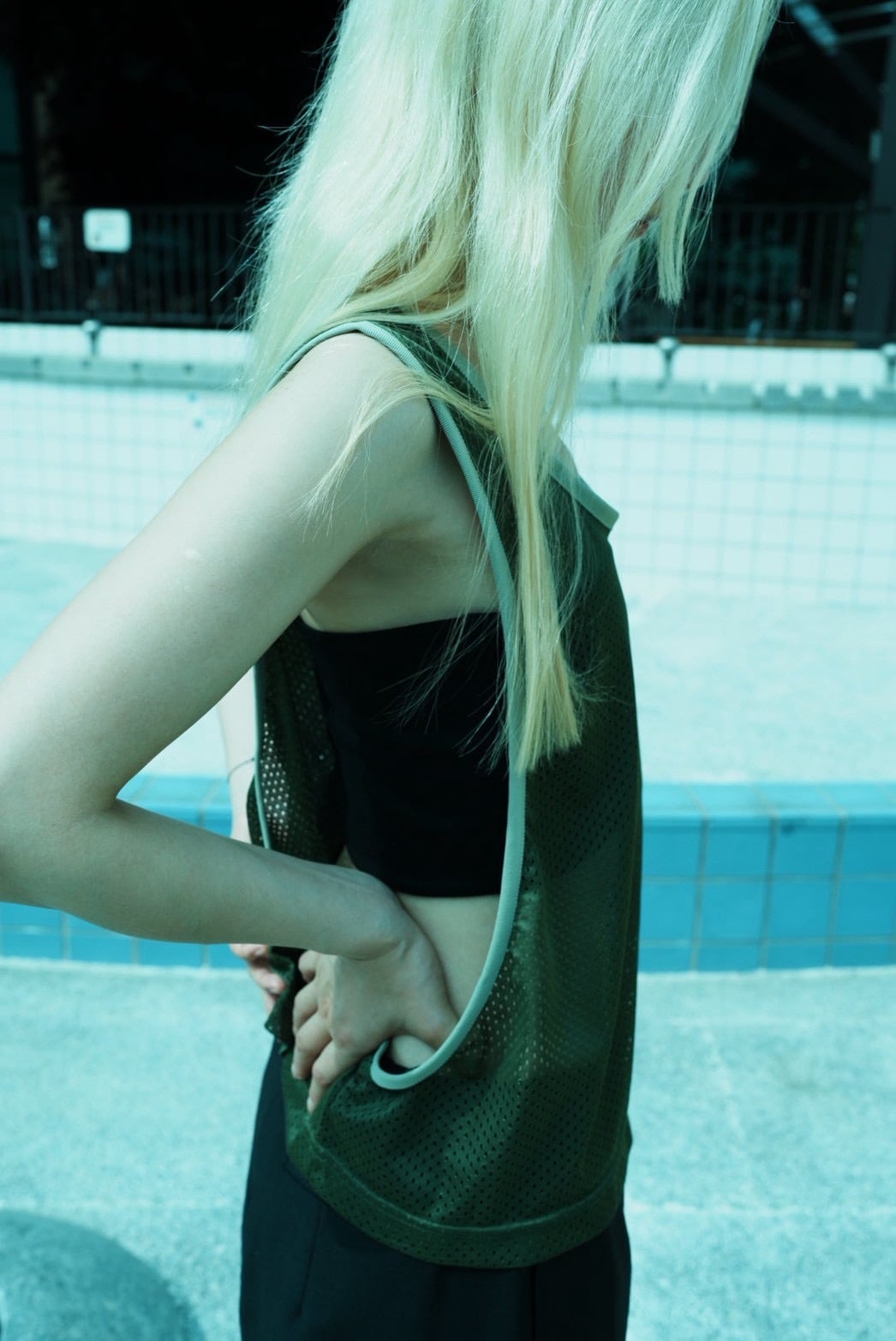 LILLY DEL SALONE × MOON TREE  PLANET [MESH SHORT TANK]