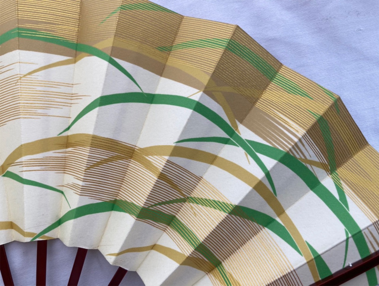 4056 溜塗 舞扇子