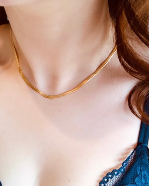2mm 3mm flat snake necklace surgical stainless