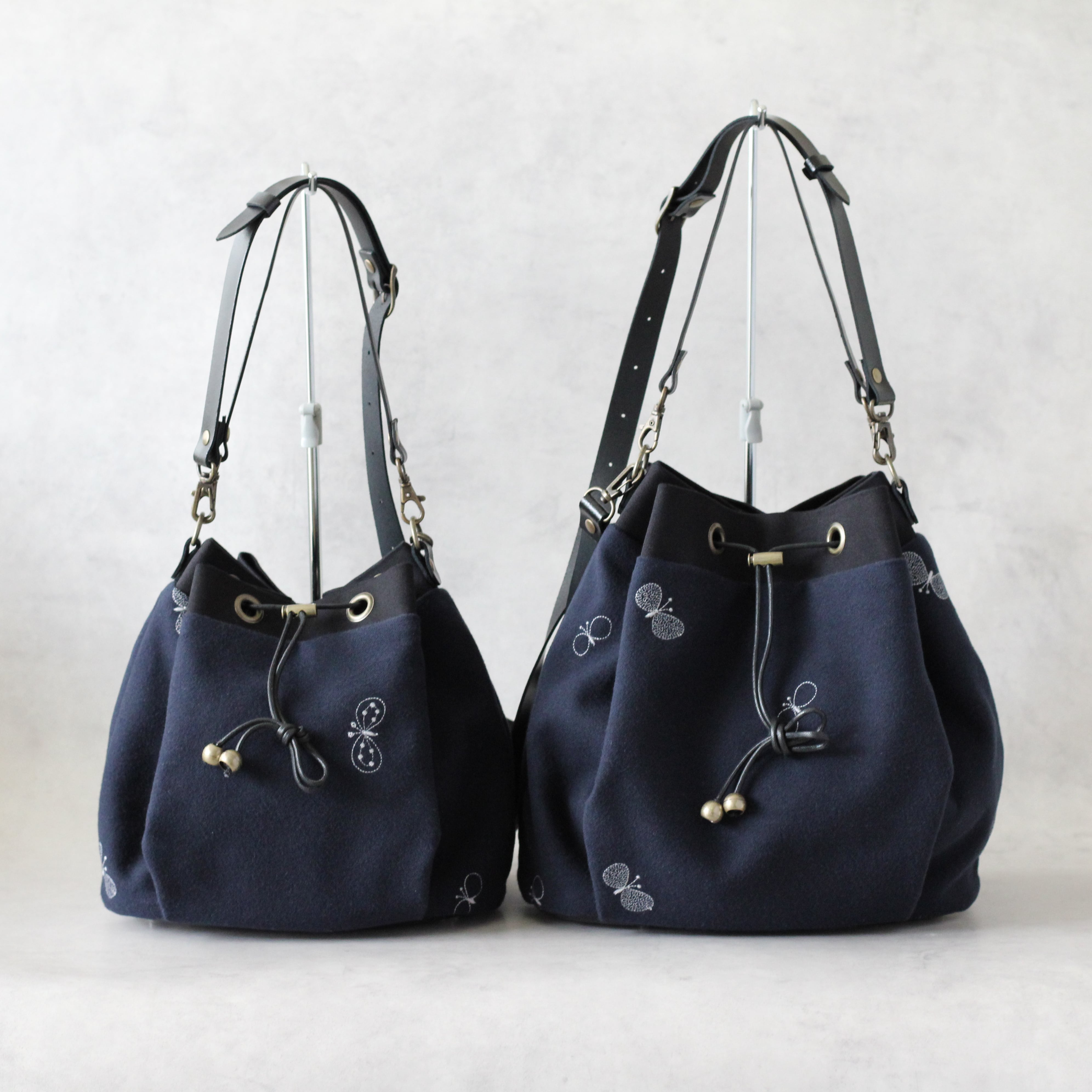 ハンドメイド　トートバッグ　ミナペルホネン dop choucho ミナペルホネン dop「choucho」トートバッグ Mサイズ ハンドメイド