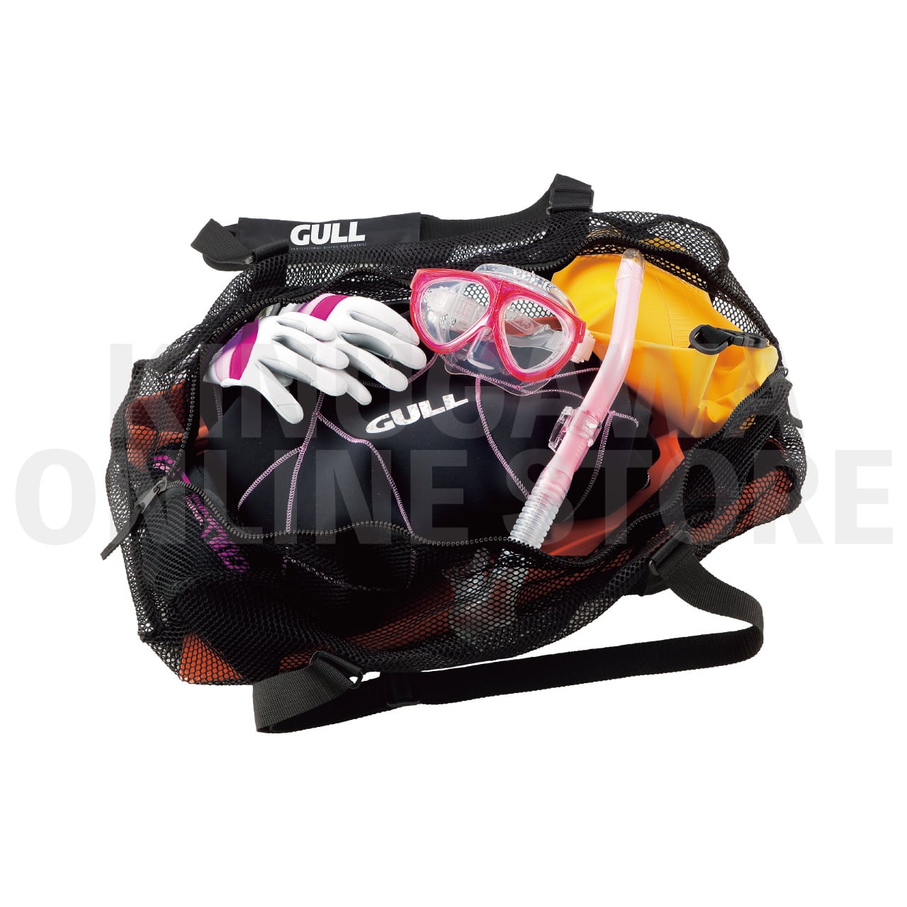 スノーケリングメッシュバッグ GULL ガル ダイビングメッシュバッグ