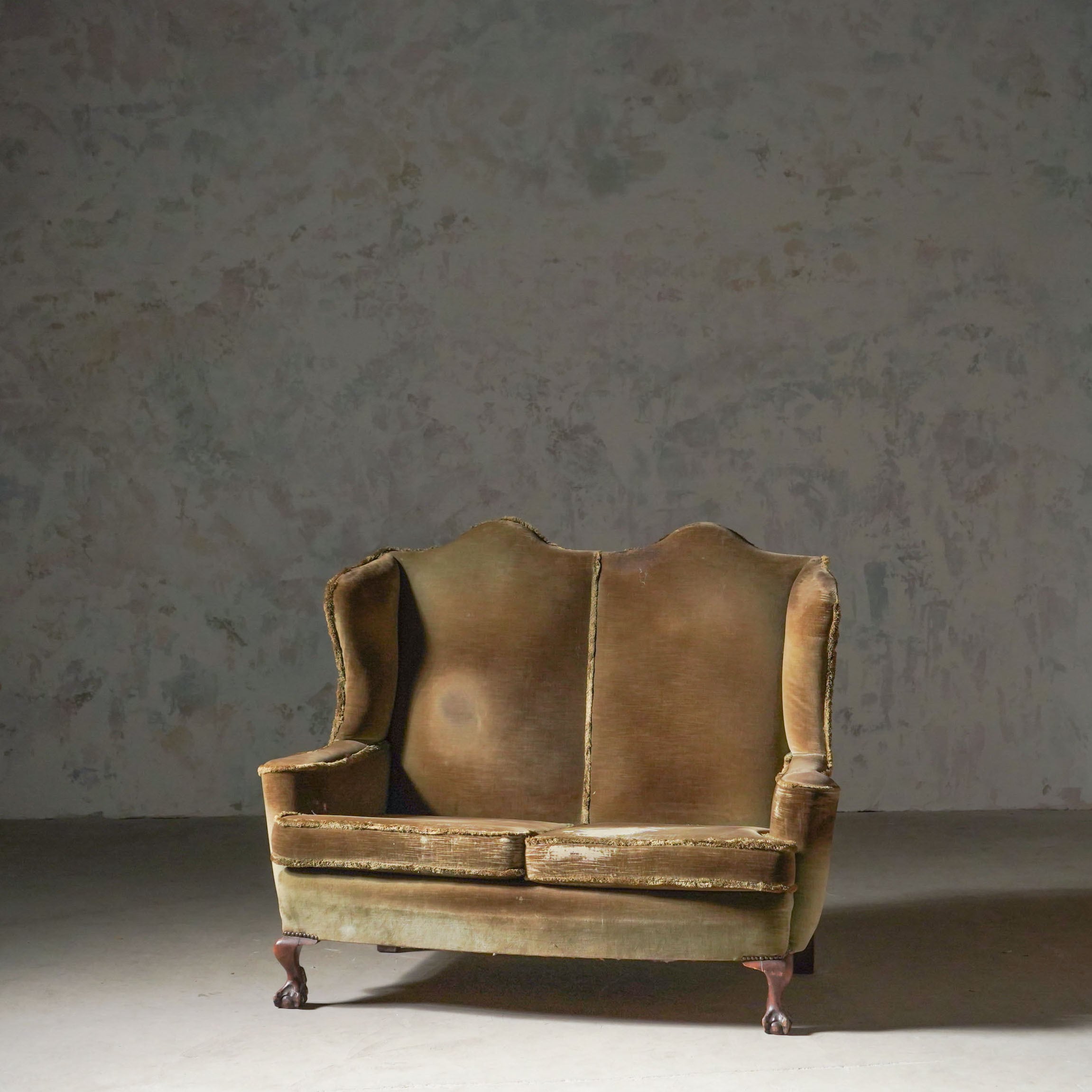 ソファ/2シーターソファ/1950年代/アンティーク/フランス家具/ディスプレイ/空間装飾/クロウボール