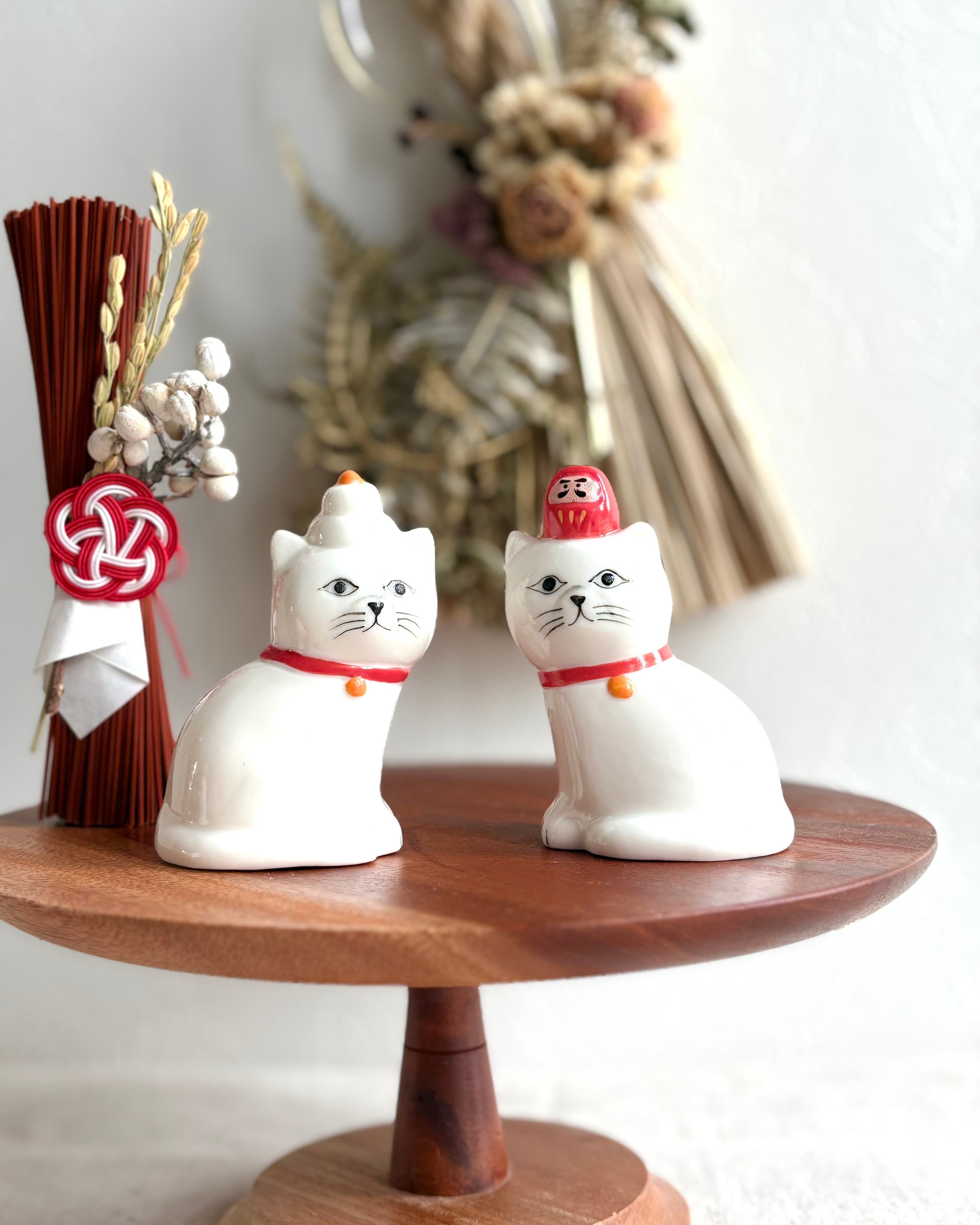 ねこのお正月オブジェ