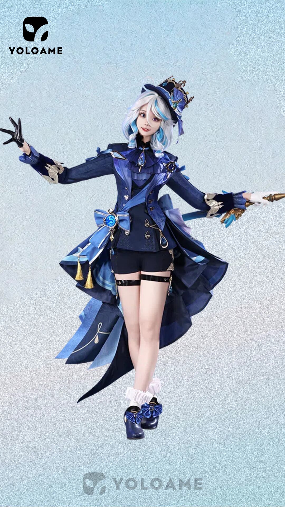 三分妄想 原神 フリーナ コスプレ 衣装 黒 | YOLOAME公式コスプレ衣装
