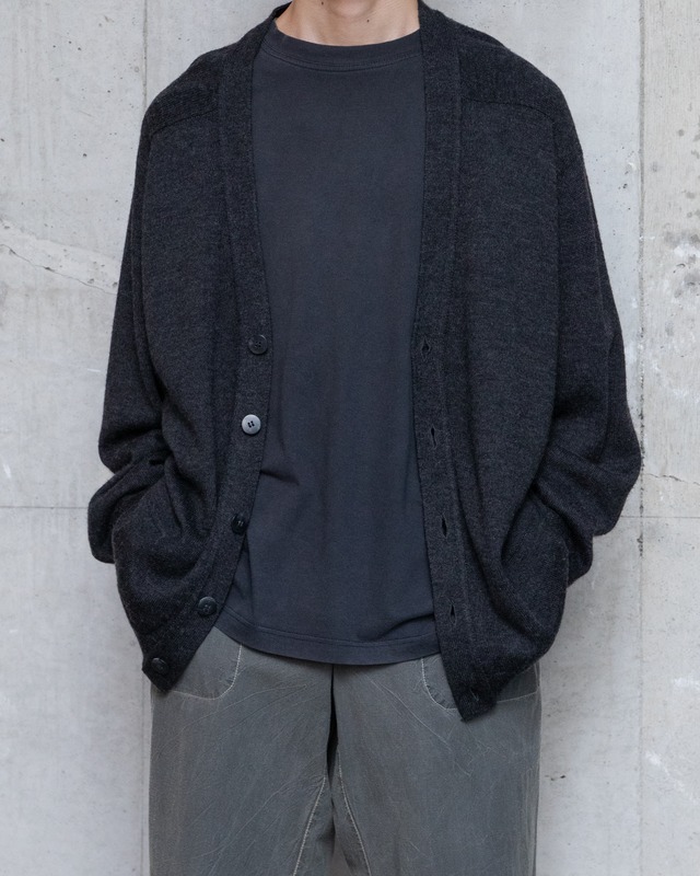 90s “RODIER PARIS HOMME” knit cardigan / From France