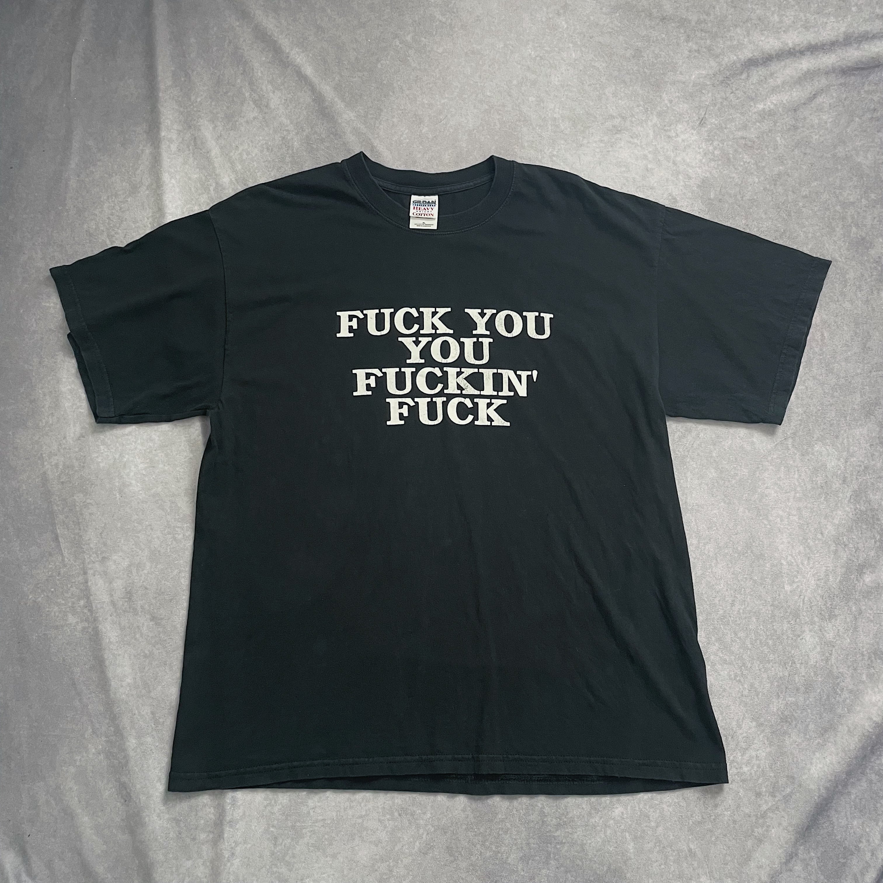 FUCK YOU GO FUCK モーションTEE vintage タグなし FUCK YOU GO FUCK モーションTEE vintage タグなし FUCK YOU GO FUCK