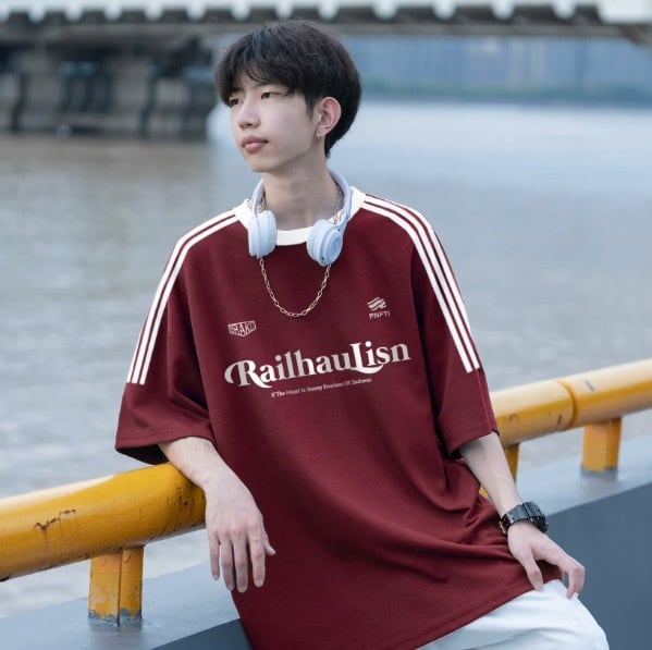 メンズ レトロ ストライプ Tシャツ Le154 | Lecono
