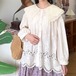 ビッグカラーフラワー刺繍ブラウス ・12590