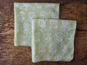 156ri049 Block Print Handkerchief b47