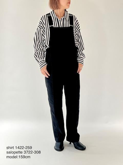【CHIGNON】タック切替サロペット