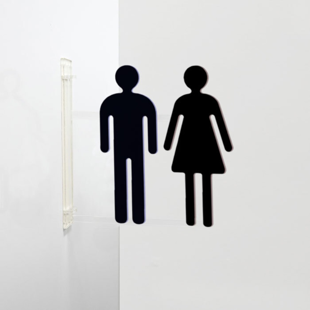 ツケレルン（1way ピクトサイン）軽量 アクリル 突き出し 看板（トイレサイン 男女並び  ）1way-0049 - 3