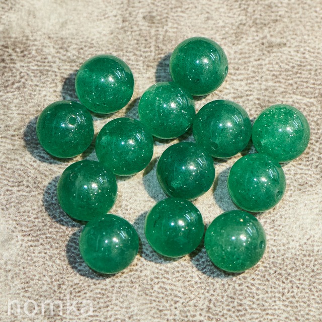 アベンチュリン【10mm/アベンチュレッセンス有/ブラジル産 】ビーズ／一粒売り