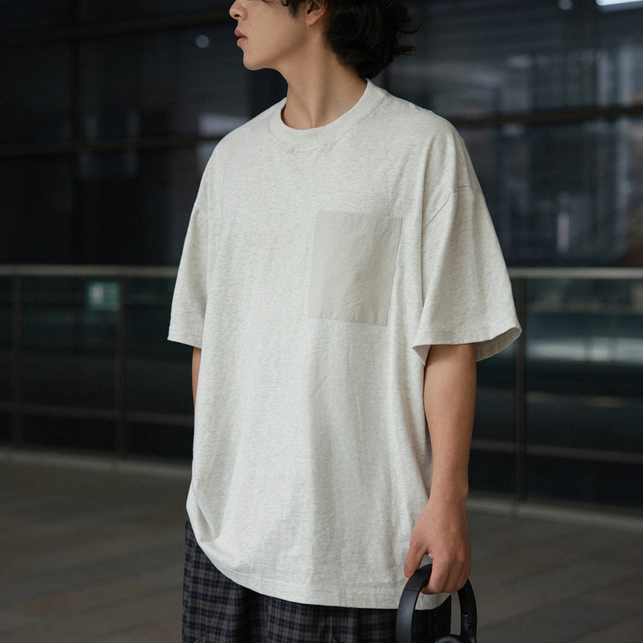 Contrast pocket t-shirt 0590 - 15