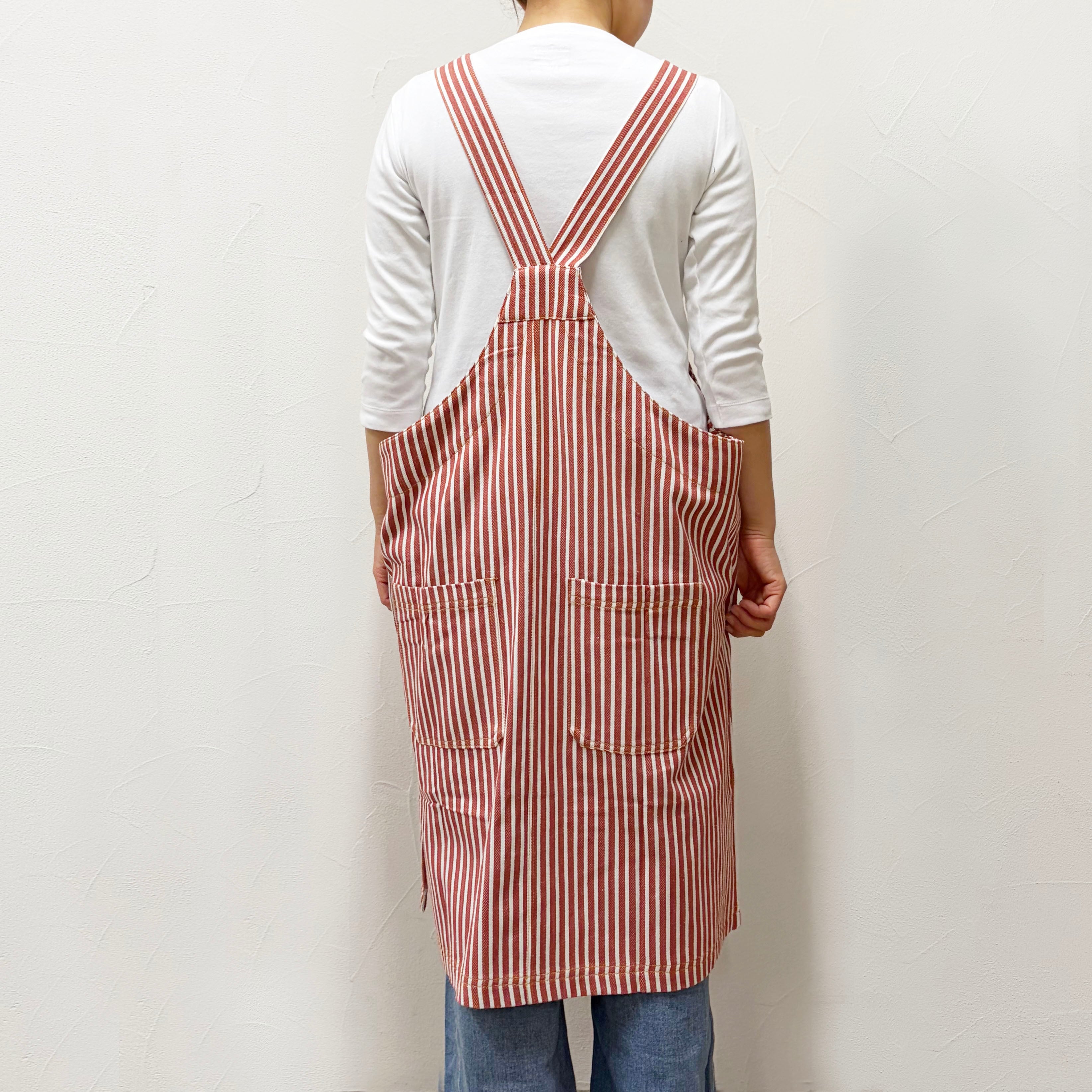 Work style apron DENIM like (デニム風生地エプロン) | FABORI online
