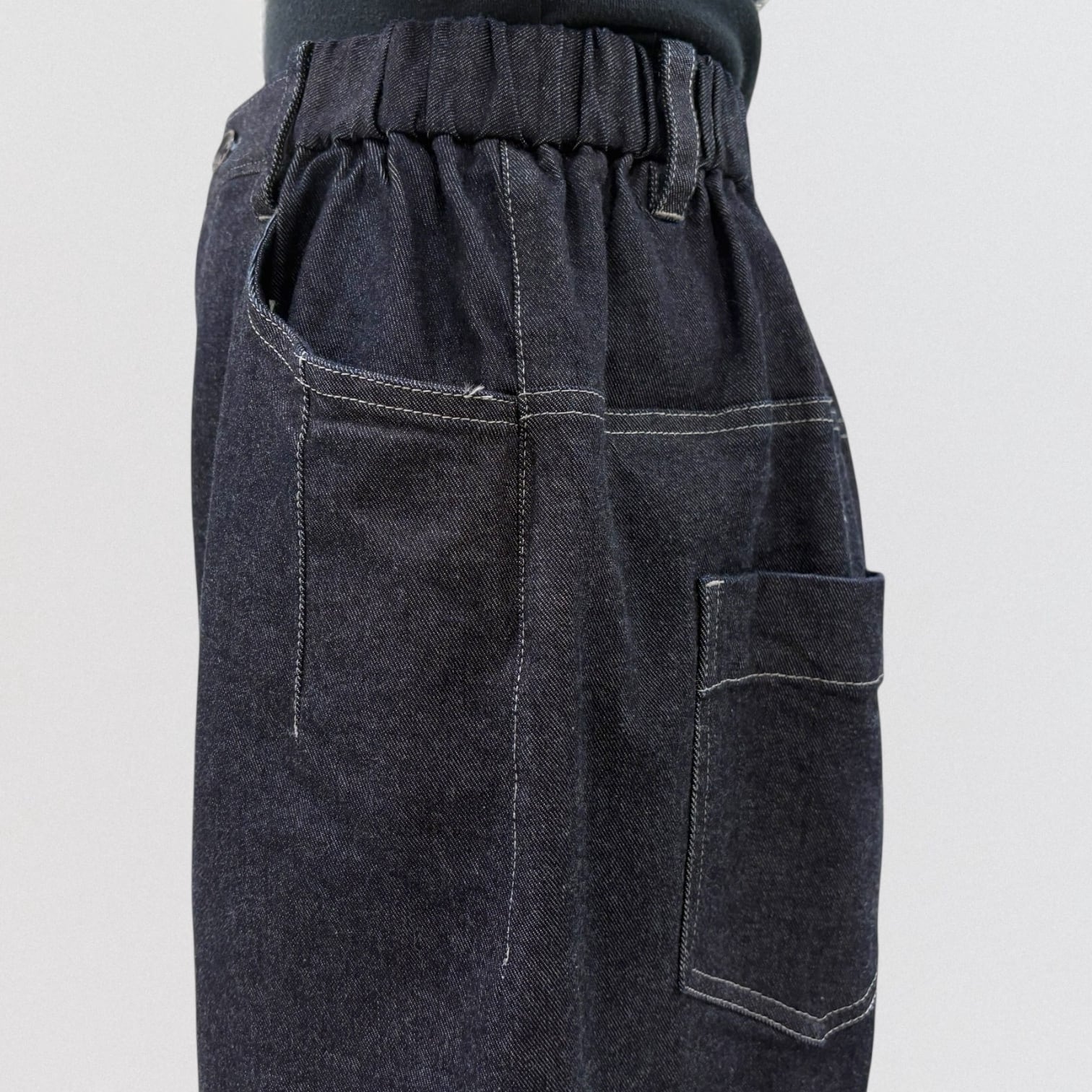 Co's 8.5oz stretch denim balloon pants | CoCo Cuore
