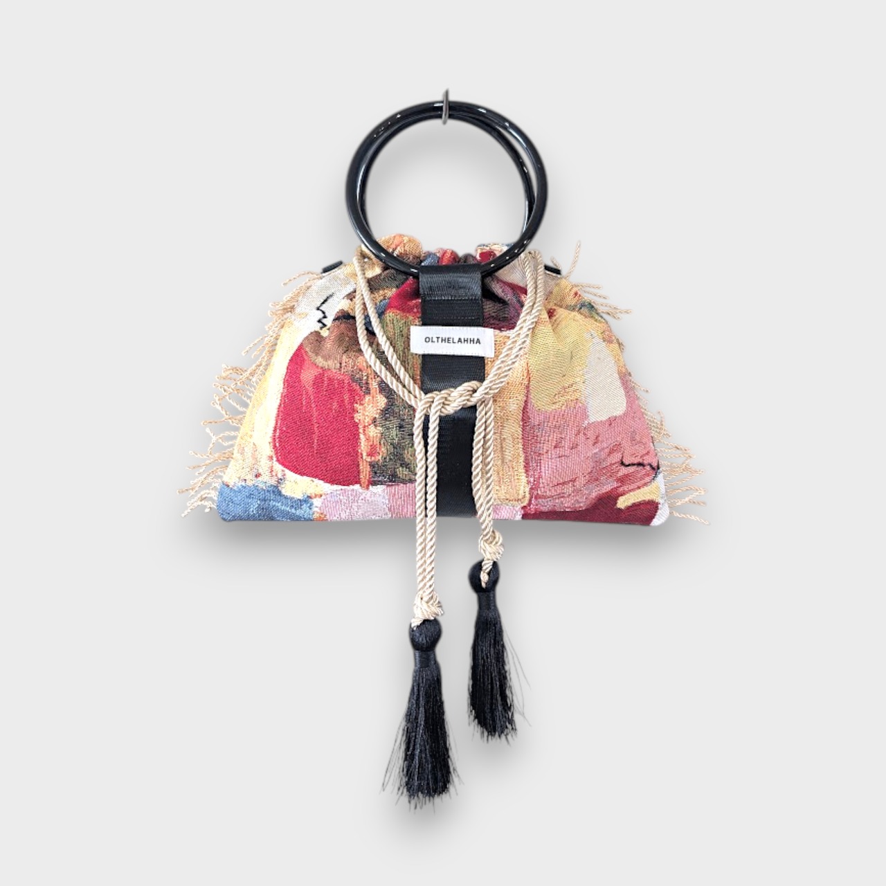 Art Gobelin Ring Bag – Black × Black