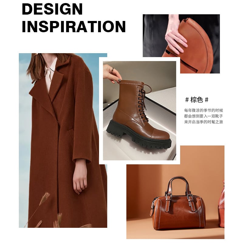◇ 編み上げブーツスタイルレザー ショート 靴 シューズ 秋冬