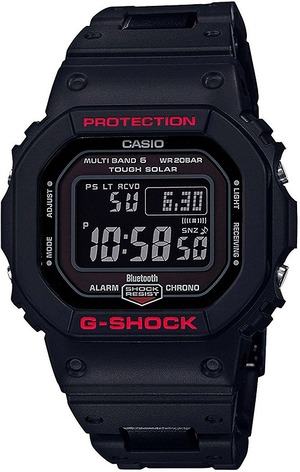 CASIO カシオ G-SHOCK Gショック Bluetooth搭載 電波ソーラー GW-B5600HR-1 ブラック×レッド メンズ 腕時計