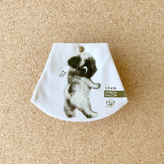 【柴犬】イラスト・マスクケース/KMシバ「うれしいな」/出し入れ簡単！裏地には抗菌生地仕様