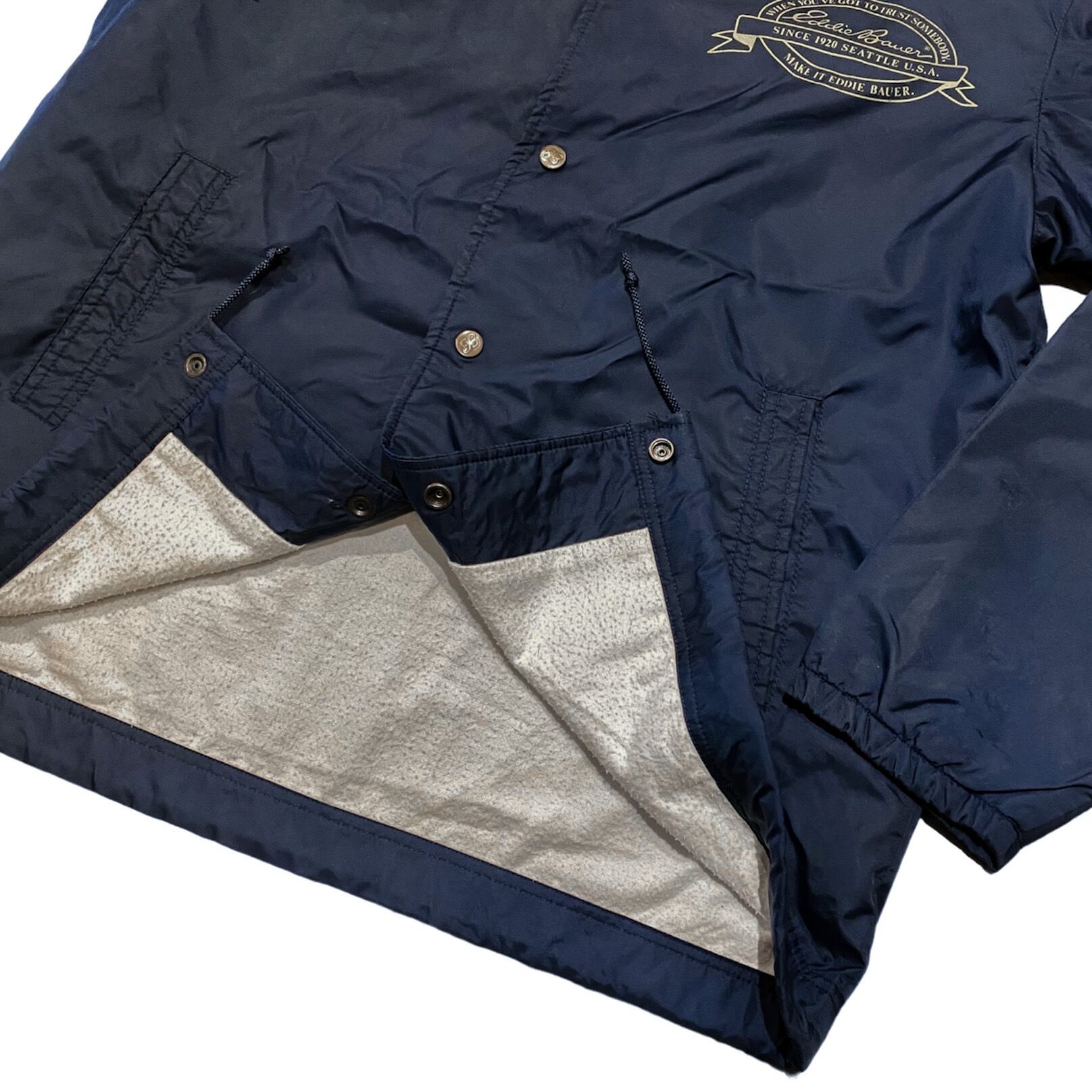 80〜90's 黒タグ Eddie Bauer Coach Jacket L相当 / エディーバウアー