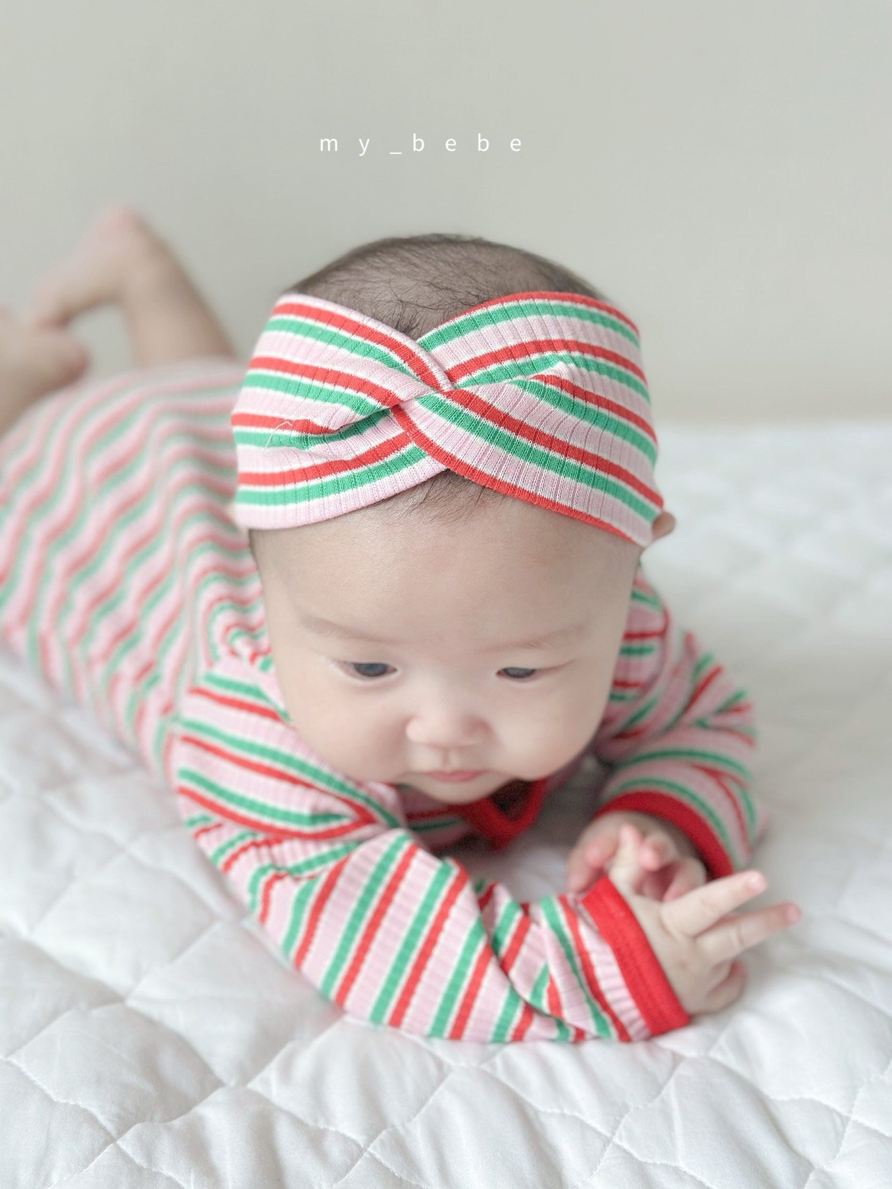 [my_bebe] Hair Band Bodysuit Set-up (Hairband Set) / [마이베베] 헤어밴드슈트세트(헤어밴드세트)