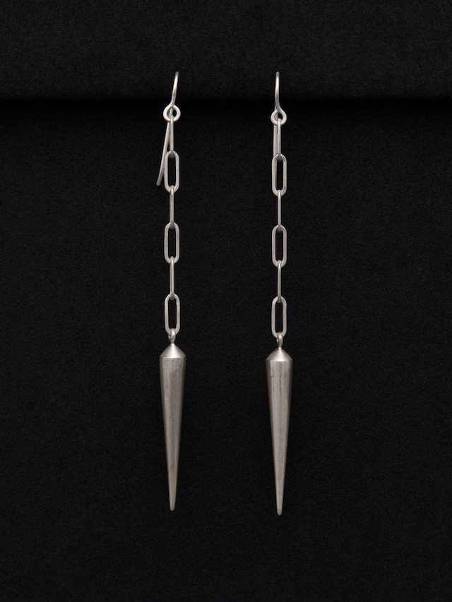 Spike Chain Pierced Earrings