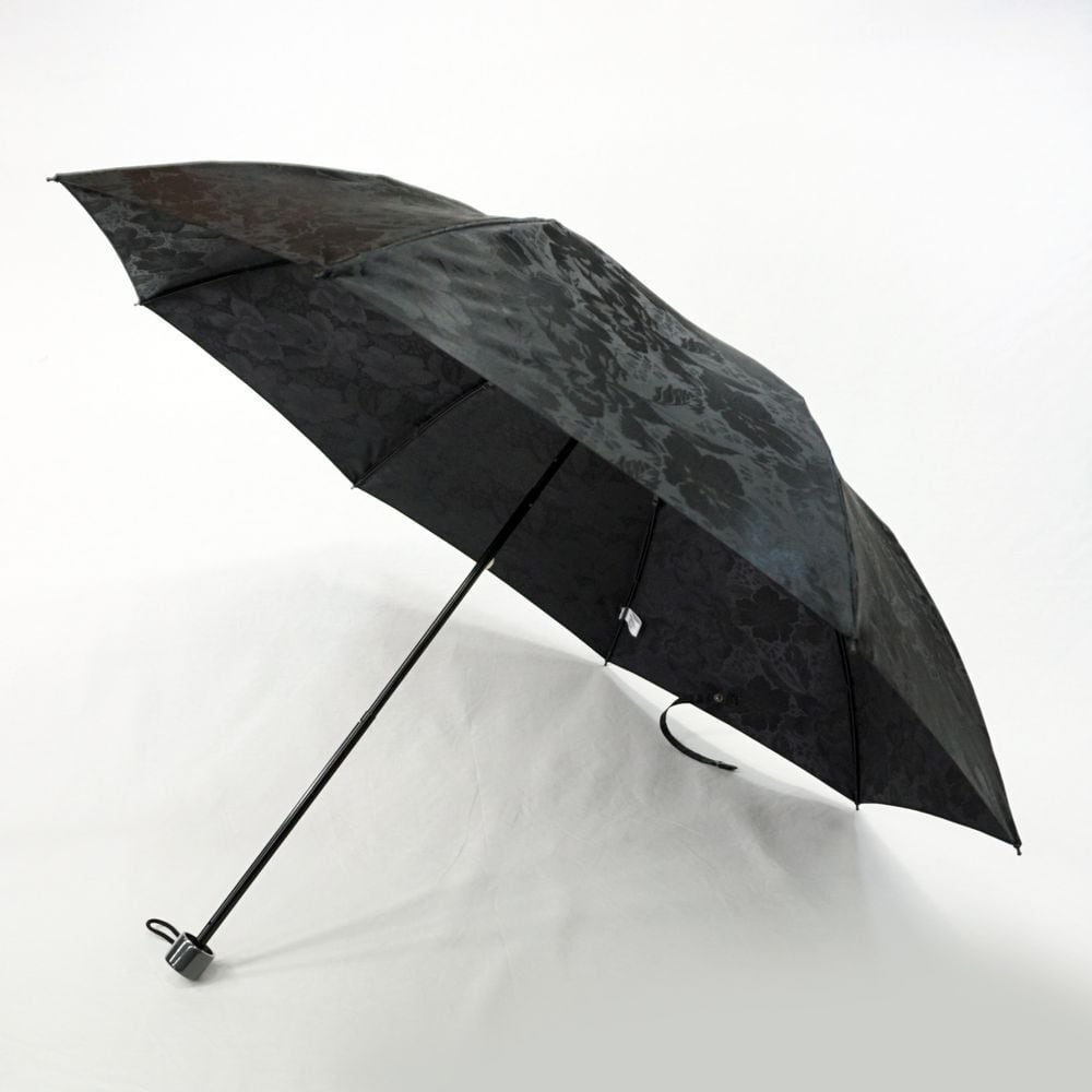 未使用品】日本の職人手作り 丸安洋傘甲州織ジャンプ傘〈ブラック