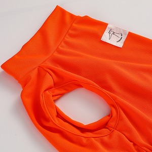 通気性のあるオレンジ色の犬用ベスト　D03-064