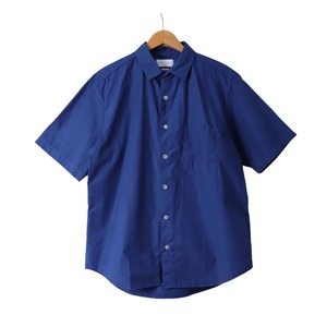 【MANUAL ALPHABET】 LOOSE FIT REGULAR COLLAR S/S SHIRT (BLUE) マニュアルアルファベット ルーズフィット レギュラーカラー半袖シャツ