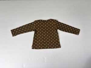 【26AW】&PAL(アンドパル)フラワーTシャツ　 カーキ(80/90/100/110/120)